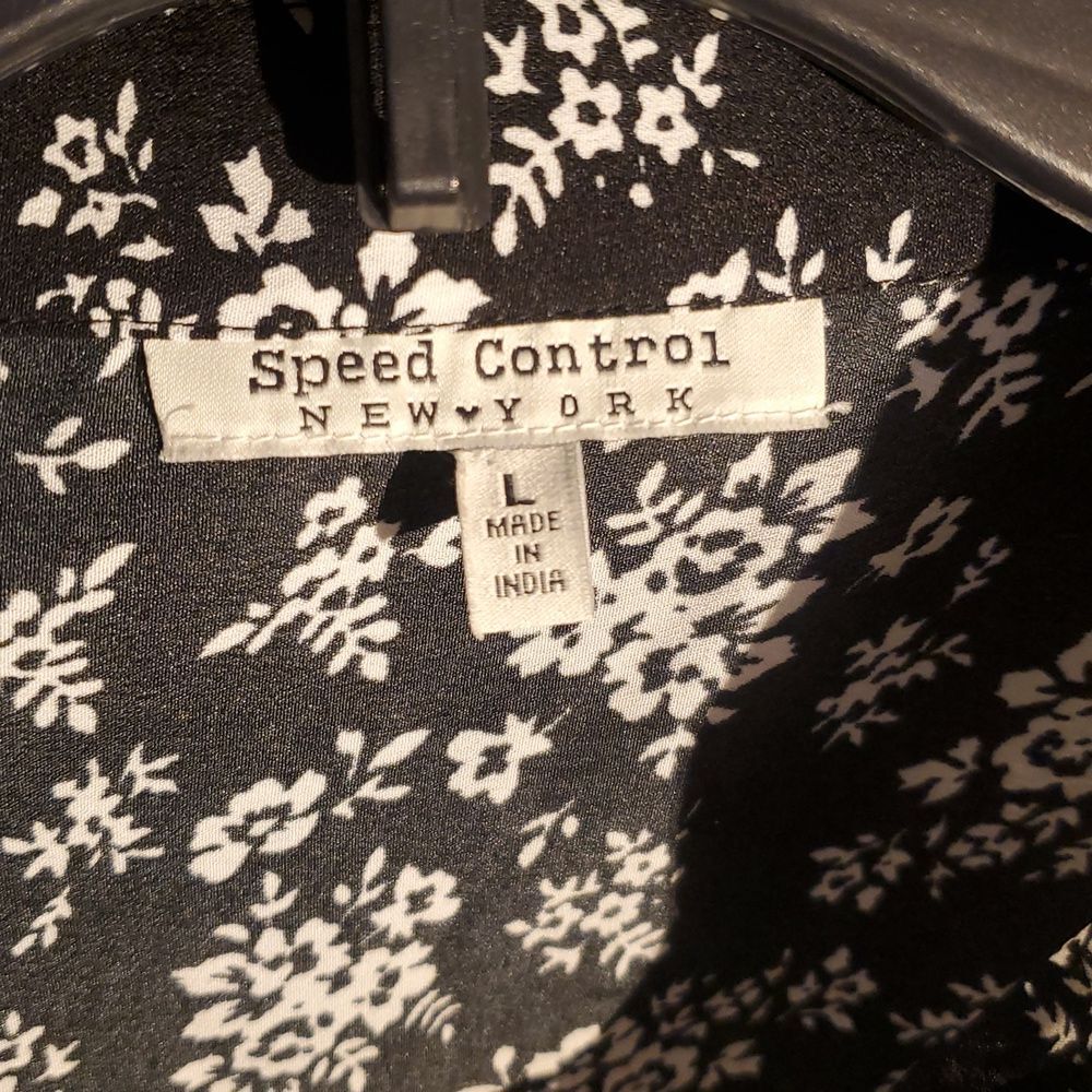 Speed Control Black and White Sleeveless Lightweight Dress Size L - Picture 7 of 8